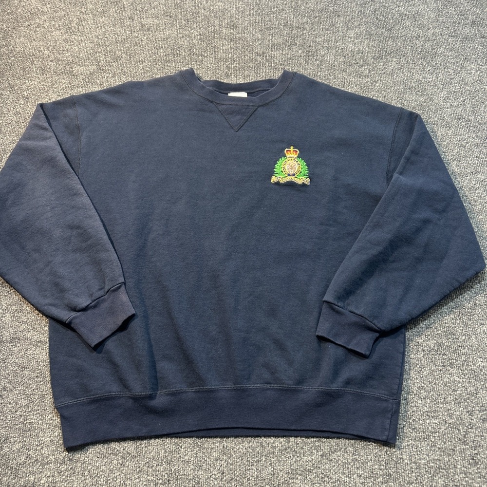 Vintage RCMP Royal Canadian Mounted Police Crewneck Sweatshirt Extra Large Adult